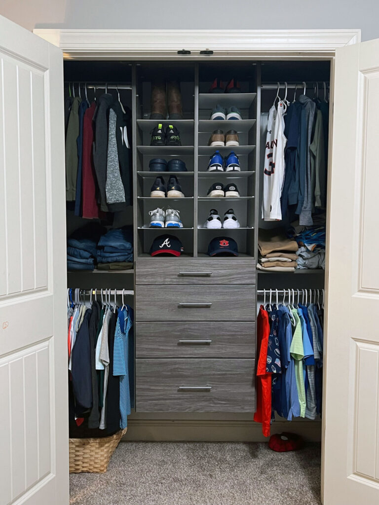 Reach in Closet with Shoe Shelves - Auburn, AL
