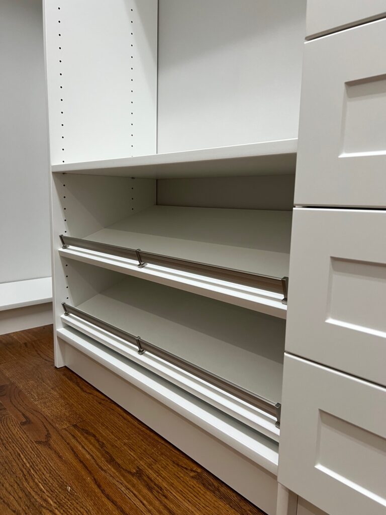 Custom Closet Bottom Shoe Shelve