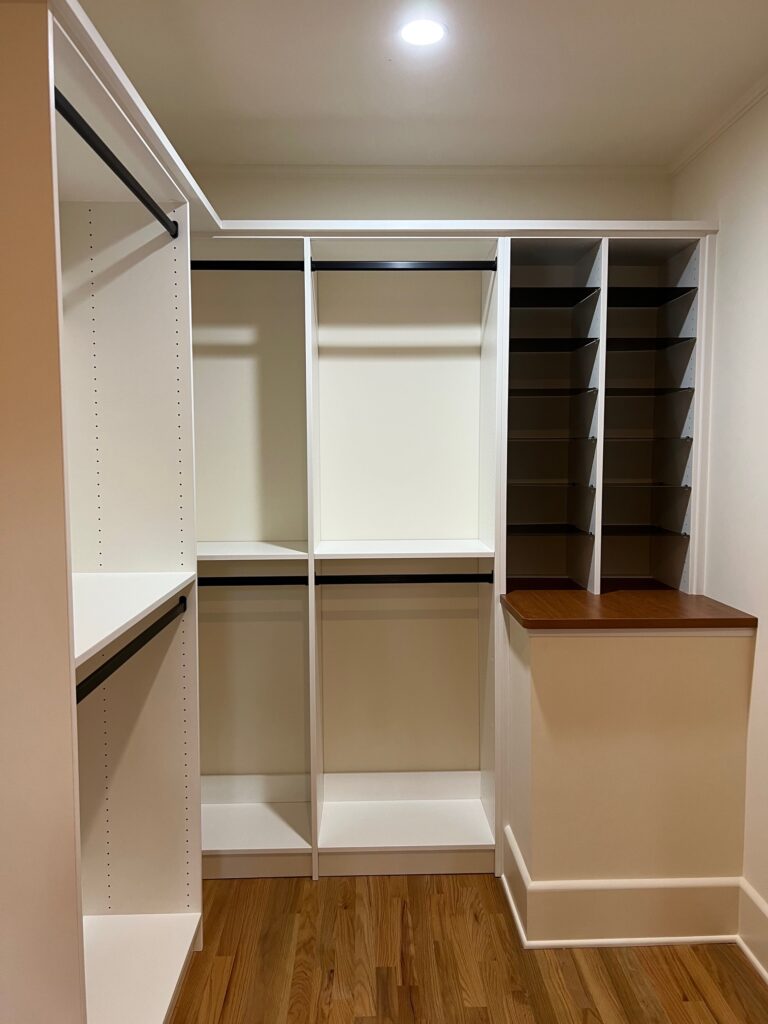 Custom Closet Matte Black Rods - Auburn, AL