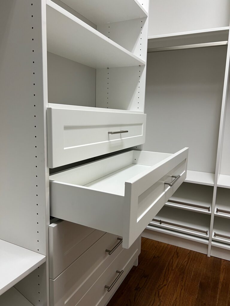 Custom Closet Open Drawer