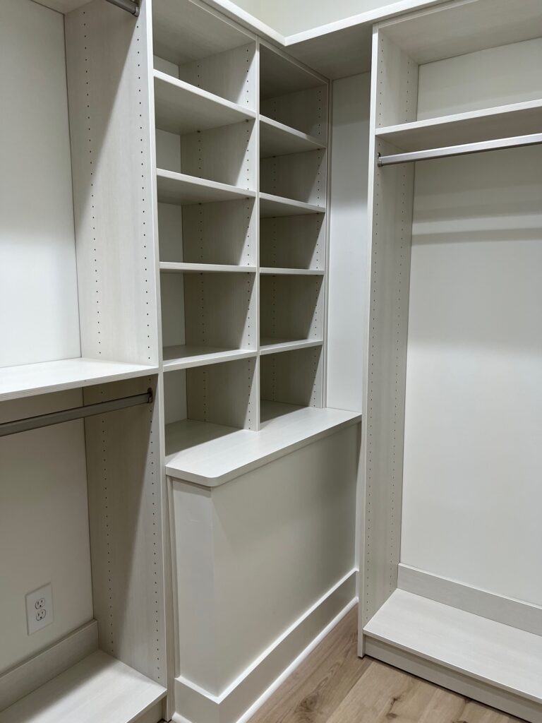 Custom Closet Table Top Side View