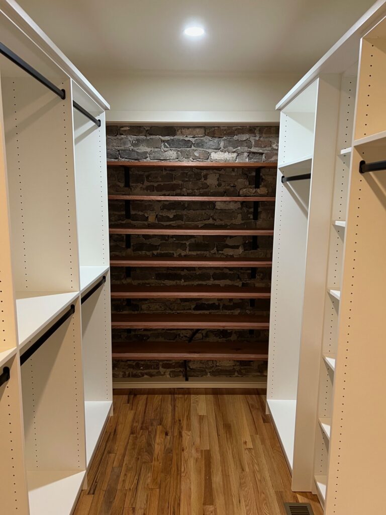 Custom Closet Wood Shoe Shelves - Auburn, AL