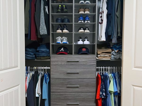 Reach in Closet with Shoe Shelves - Auburn, AL